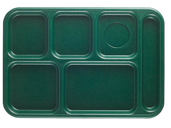 Cambro Co-Polymer® Compartment Trays, Sherwood Green, Pack Of 24 Trays