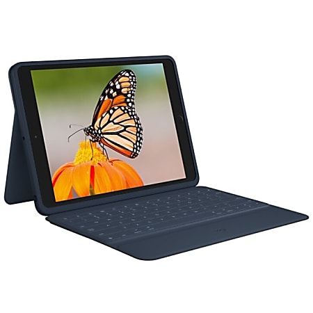 Logitech Rugged Combo 3 Rugged Keyboard/Cover Case (Folio) For Apple iPad (8th Gen), iPad (7th Gen), iPad (9th Gen) Tablet, Blue