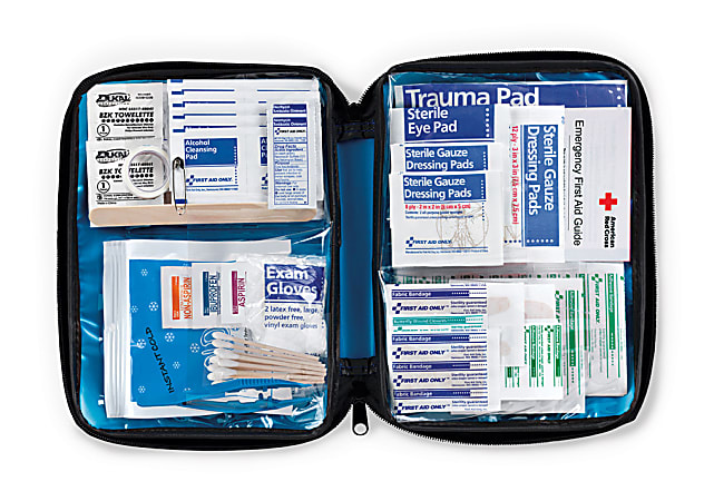 First Aid Only All Purpose Softsided First Aid Kit, Blue, 131 Pieces