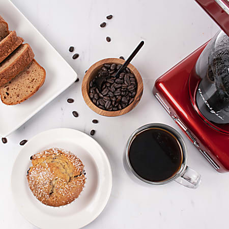 Nostalgia Retro 12 Cup Programmable Coffee Maker Red - Office Depot