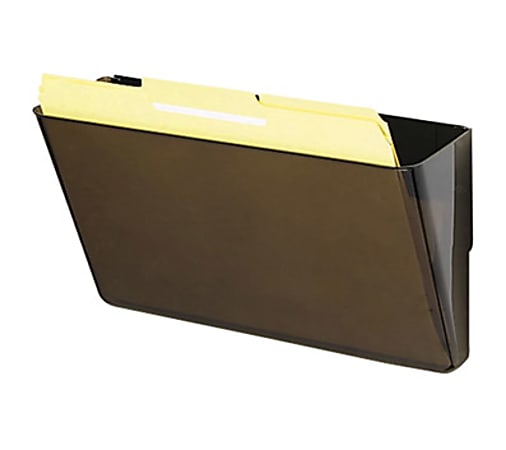 Deflecto Magnetic DocuPocket Wall File, Letter, 13 x 7 x 4, Smoke