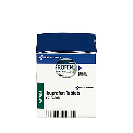 First Aid Only™ SmartCompliance™ Ibuprofen Refill, 2 Tablets Per Packet, Box Of 10 Packets