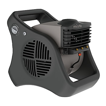 Lasko® Misto® 3-Speed Outdoor Misting Fan, 14.85"H x 12.3"W x 16.25"D, Black