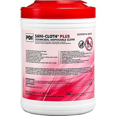 PDI Sani-Cloth Plus Germicidal Disposable Cloth - 6.75