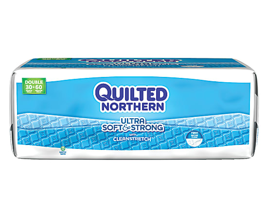 Quilted Northern® Ultra Soft & Strong® 2-Ply Bathroom Tissue, White, 176 Sheets Per Roll, 30 Rolls Per Carton
