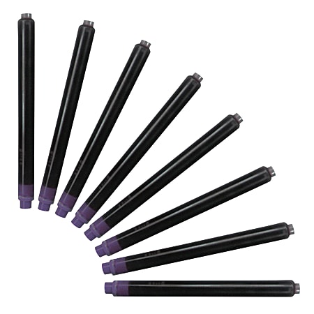 Monteverde® Magnum-Size Fountain Pen Ink Cartridge Refills, Purple, Pack Of 8 Refills