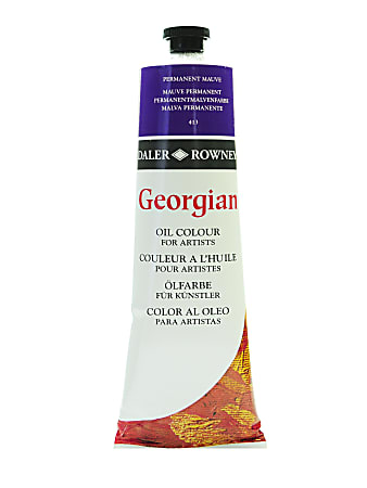Daler-Rowney Georgian Oil Colors, 7.5 Oz, Permanent Mauve