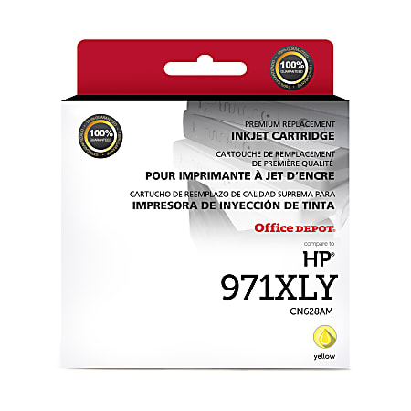 Remanufactured Yellow High-Yield Ink, Replacement for 971XL (CN628AM), 6,600 Page-Yield