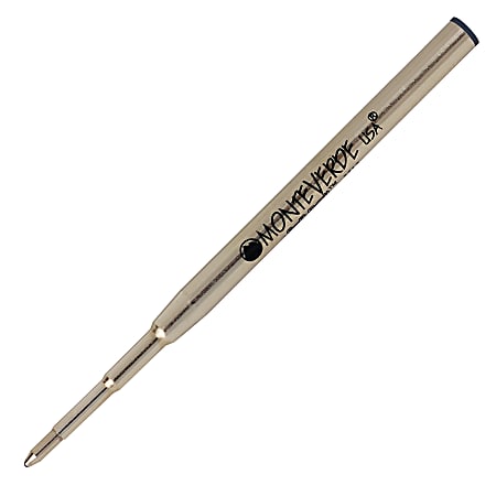 Monteverde® Ballpoint Refills For Montblanc Ballpoint Pens, Medium Point, 0.7 mm, Black Ink, Pack Of 2