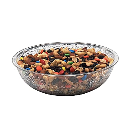 Cambro Camwear Round Pebbled Bowls, 8", Clear, Set Of 12 Bowls