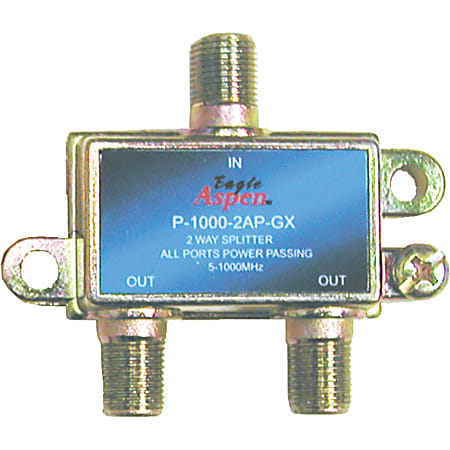 Eagle Aspen P-1000-2AP-GX Signal Splitter - 2-way - 1 GHz - 5 MHz to 1 GHz