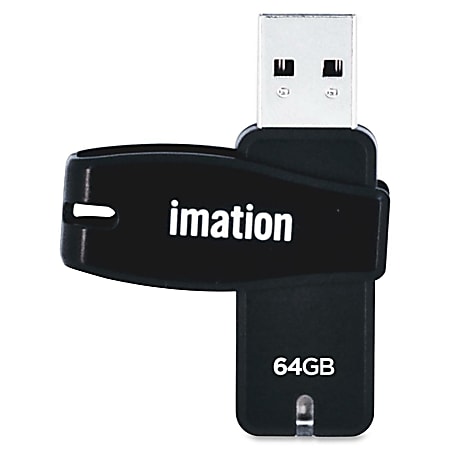 Imation™ Swivel USB Flash Drive, 64GB