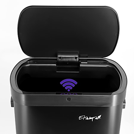 ドラム缶remakeBOX！ブラック Elama 13 Gallon Plastic Automatic Sensor Hands Free Trash Can 25