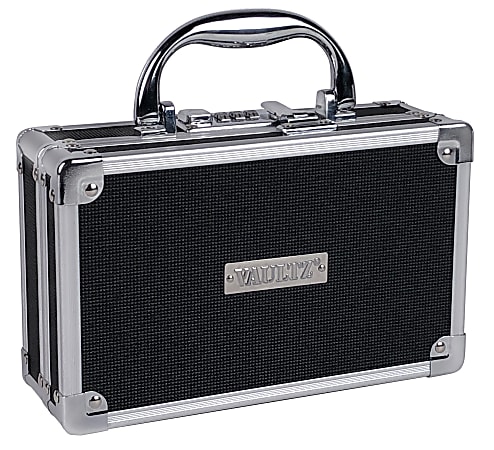 IdeaStream Locking Medicine Case, 2-13/16"H x 5-5/8"W x 8-5/16"D, Black