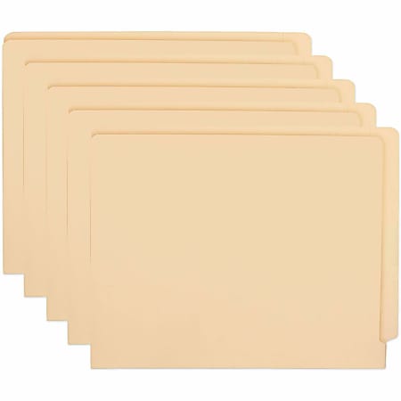Business Source Straight Tab Cut Letter Recycled Fastener Folder - 8 1/2"x11" - 2" Fastener Capacity - 11 pt. - 10% Recycled - 50/Box - 17262