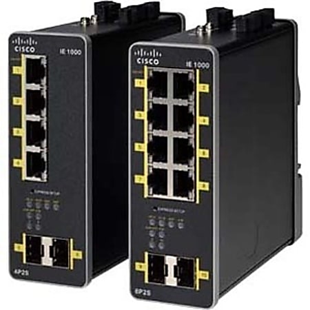 Cisco IE 1000-8P2S-LM Industrial Ethernet Switch - 8 Ports - Manageable - Gigabit Ethernet, Fast Ethernet - IE10008P2SLM