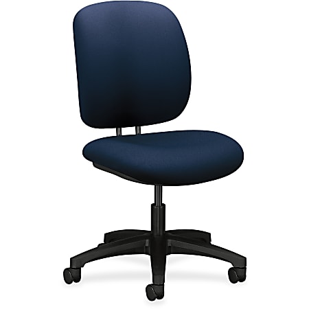 HON ComforTask 5900 Series Armless Task Chair NavyBlack - Office Depot