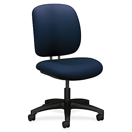 HON ComforTask 5900 Series Armless Task Chair NavyBlack - Office Depot