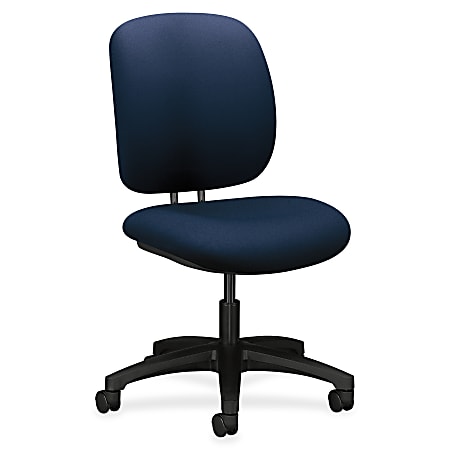HON® ComforTask 5900 Series Armless Task Chair, Navy/Black