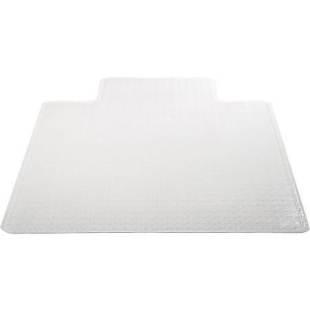 Deflecto Vinyl Chair Mat With Lip For Medium Pile Carpet, 36” x 48”, Clear