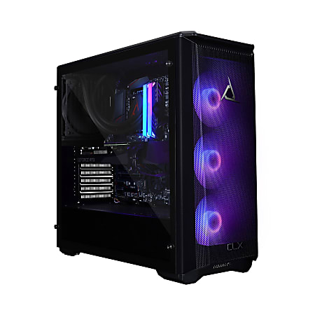 CLX SET TGMSETRTH0B10BM Liquid-cooled Desktop PC, AMD Ryzen 9 5900X 3.70GHz 12-Core, 32GB Memory, 480GB SATA III Solid State Drive and 3TB Hard Drive, Windows 11 Home, NVIDIA GeForce RTX 3080 10GB, WiFi