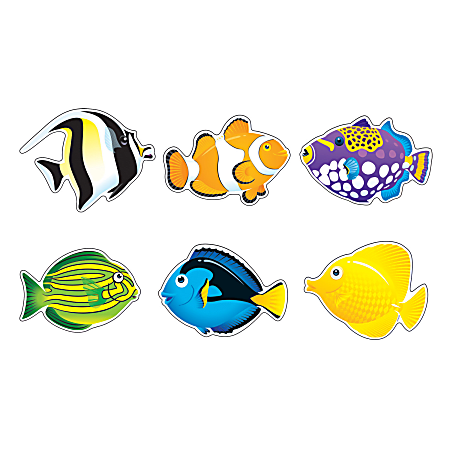 TREND Classic Accents® Fish Friends Accents, Multicolor, Pack Of 36