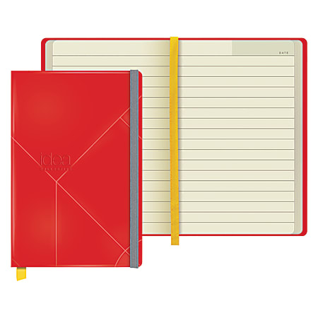 TOPS® Idea Collective Mini Hardbound Journal, 5 1/2" x 3 1/2", Red, 192 Sheets