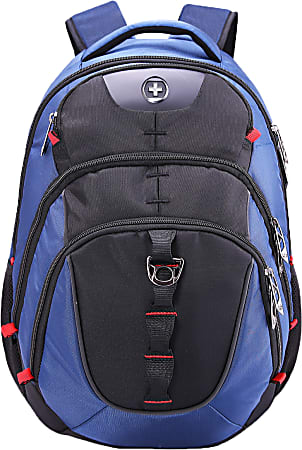 SwissDigital Vector Business Backpack With 15.6" Laptop Pocket, Black