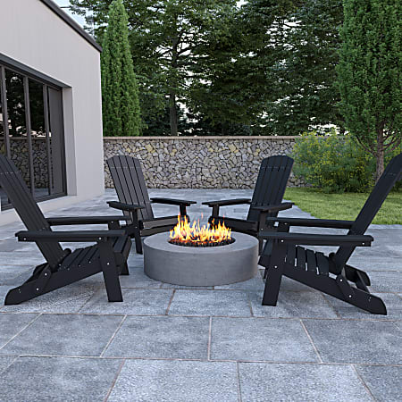 Black poly 2025 adirondack chairs