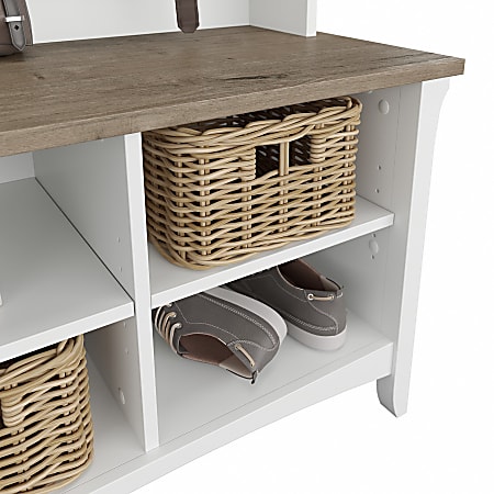 Bush furniture salinas hall tree with storage bench 2025