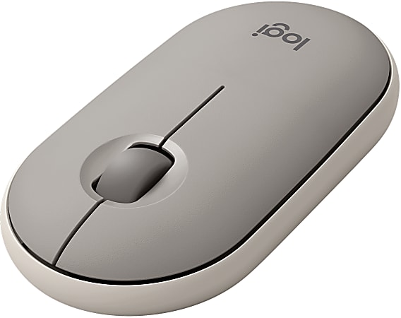 Logitech Pebble M350 Portable Wireless Mouse, Sand, 910-005743