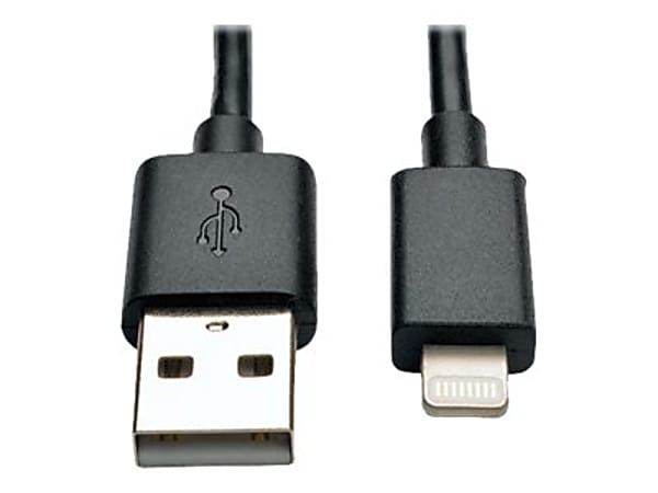 Tripp Lite 10in Lightning USB/Sync Charge Cable for Apple Iphone/Ipad Black 10" 10-pack 10pc - Lightning cable - M10010NBK10