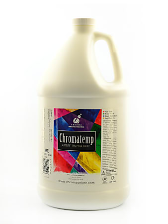 Chroma ChromaTemp Artists&#x27; Tempera Paint, 1 Gallon, White