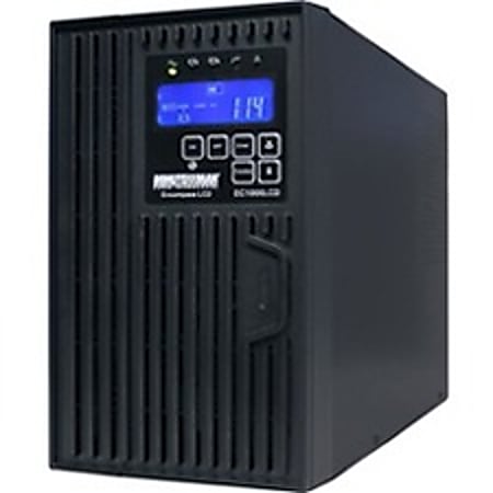 Minuteman 1500 VA On-Line Tower UPS With 6 0utlets, EC1500LCD
