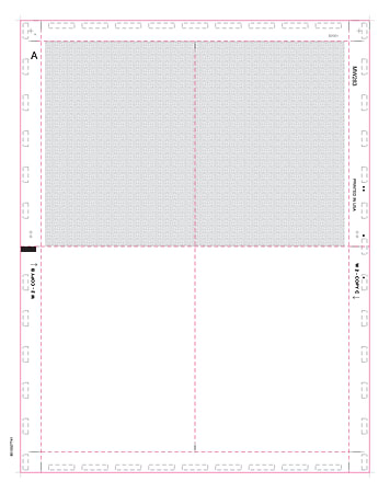 ComplyRight Tax Forms, W-2, Employee, Blank, V-Fold, 4-Up, 8 1/2" x 11", Pack Of 500
