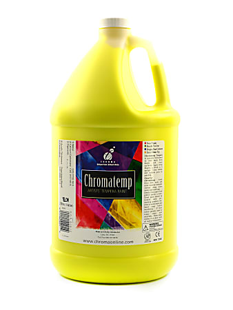 Chroma ChromaTemp Artists' Tempera Paint, 1 Gallon, Yellow