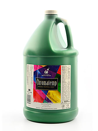 Chroma ChromaTemp Artists' Tempera Paint, 1 Gallon, Green