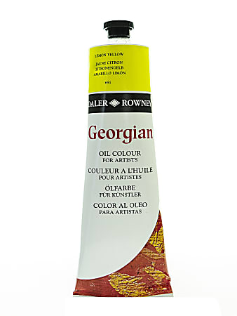 Daler-Rowney Georgian Oil Colors, 7.5 Oz, Lemon Yellow