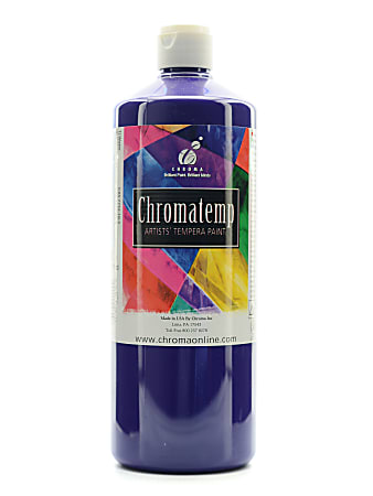 Chroma ChromaTemp Artists' Tempera Paint, 32 Oz, Violet
