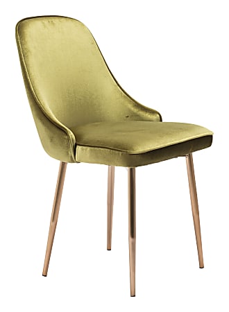 Zuo® Modern Merritt Dining Chair, Green Velvet