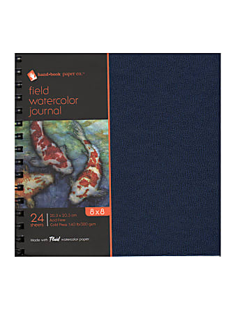 Speedball Hand Book Journal Co. Field Watercolor Journal, 8" x 8", 24 Sheets