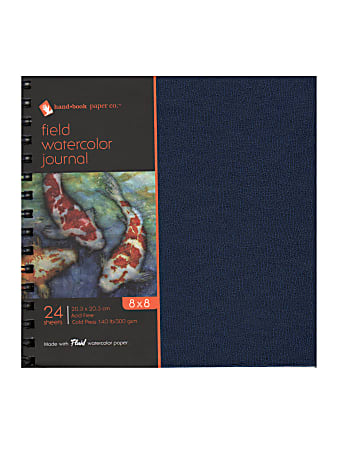 Hand Book Journal Co. Field Watercolor Journal, 8" x 8", 24 Sheets