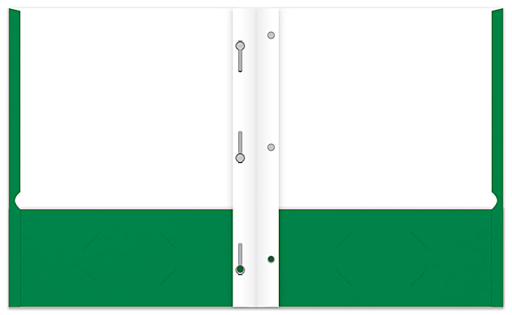 Office Depot Brand 2 Pocket School Grade Paper Folder with Prongs