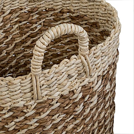 Honey Can Do Woven Storage Box with Hinged Lid, Espresso