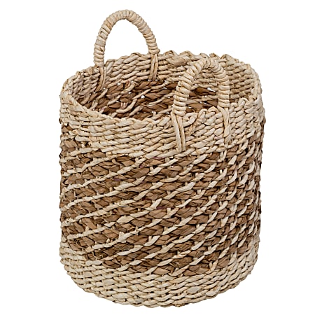 Honey-Can-Do Set of 3 Wicker Storage Nesting Baskets with Handles