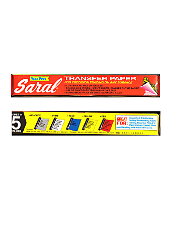 Saral Transfer Paper, 12 1/2" x 12' Roll, Yellow