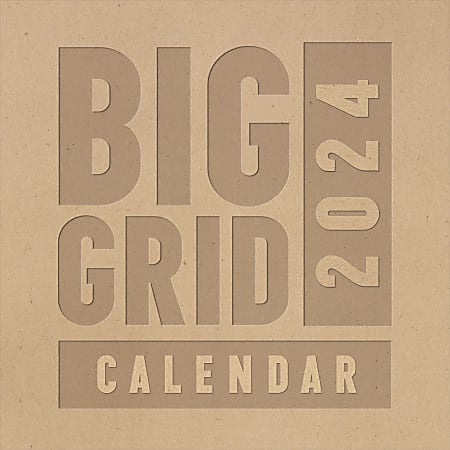 2024 TF Publishing Art & Design Wall Calendar, 12" x 12", Big Grid, January To December