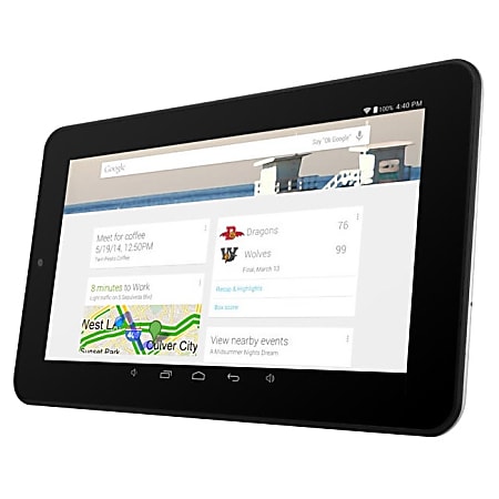 Ematic EGQ337 8 GB Tablet - 7" - Wireless LAN - Quad-core (4 Core) 1 GHz - Silver