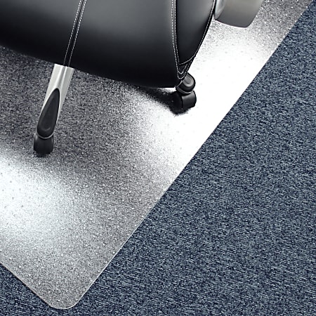 Floortex® Advantagemat® Vinyl Rectangular Chair Mat for Carpets up to 1/4", 48" x 60", Clear, NRCMFLVG0080
