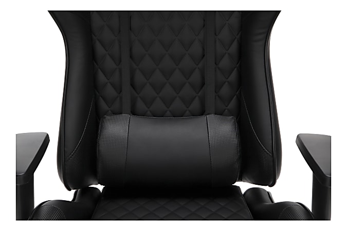 Respawn 100 Racing Style Bonded Leather High Back Gaming Chair Black Office Depot